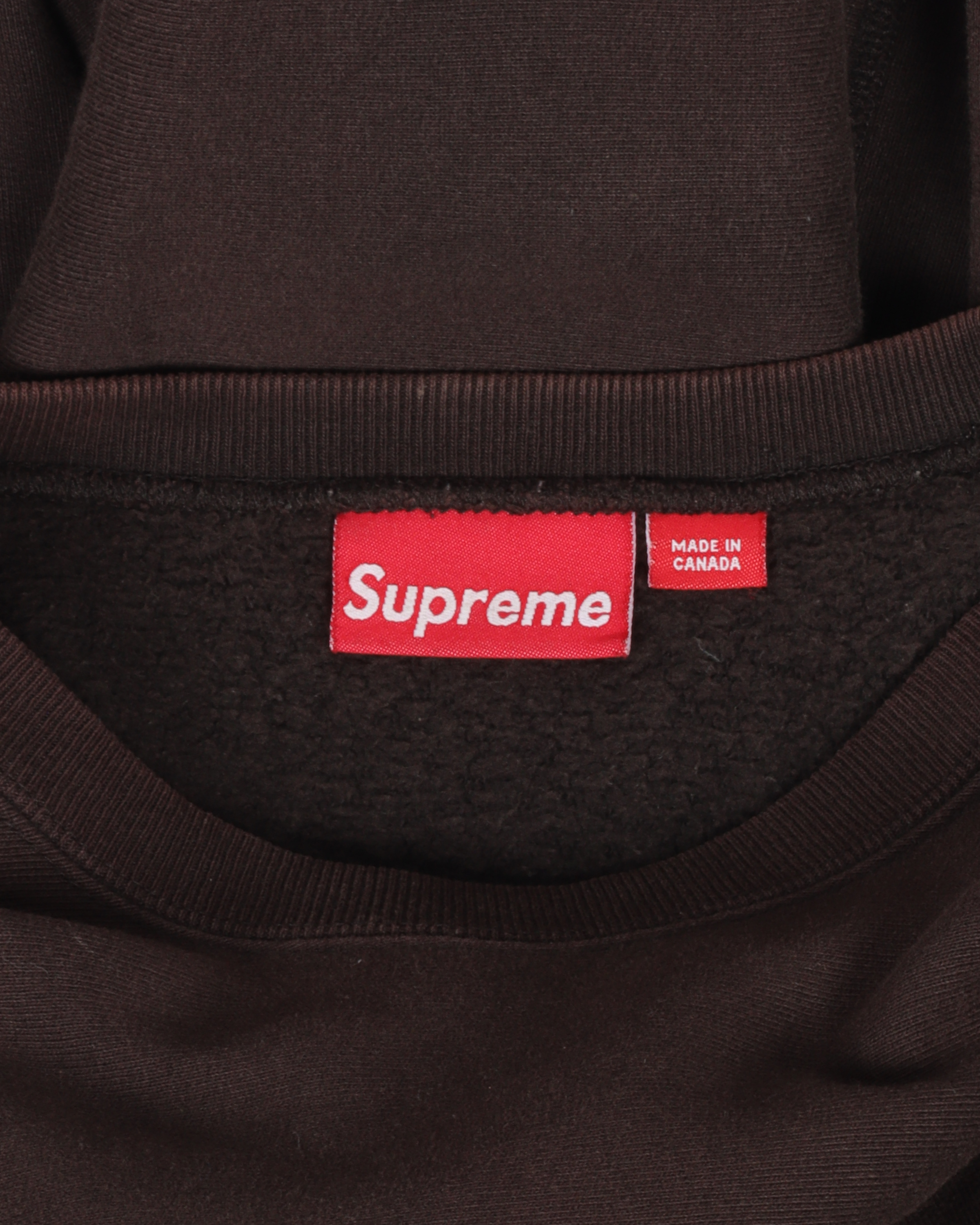 2003 Supreme Gold on Brown Box Logo Crewneck Sweatshirt - Vintage Streetwear for Men | Perfect for Casual Outfits & Urban Fashion