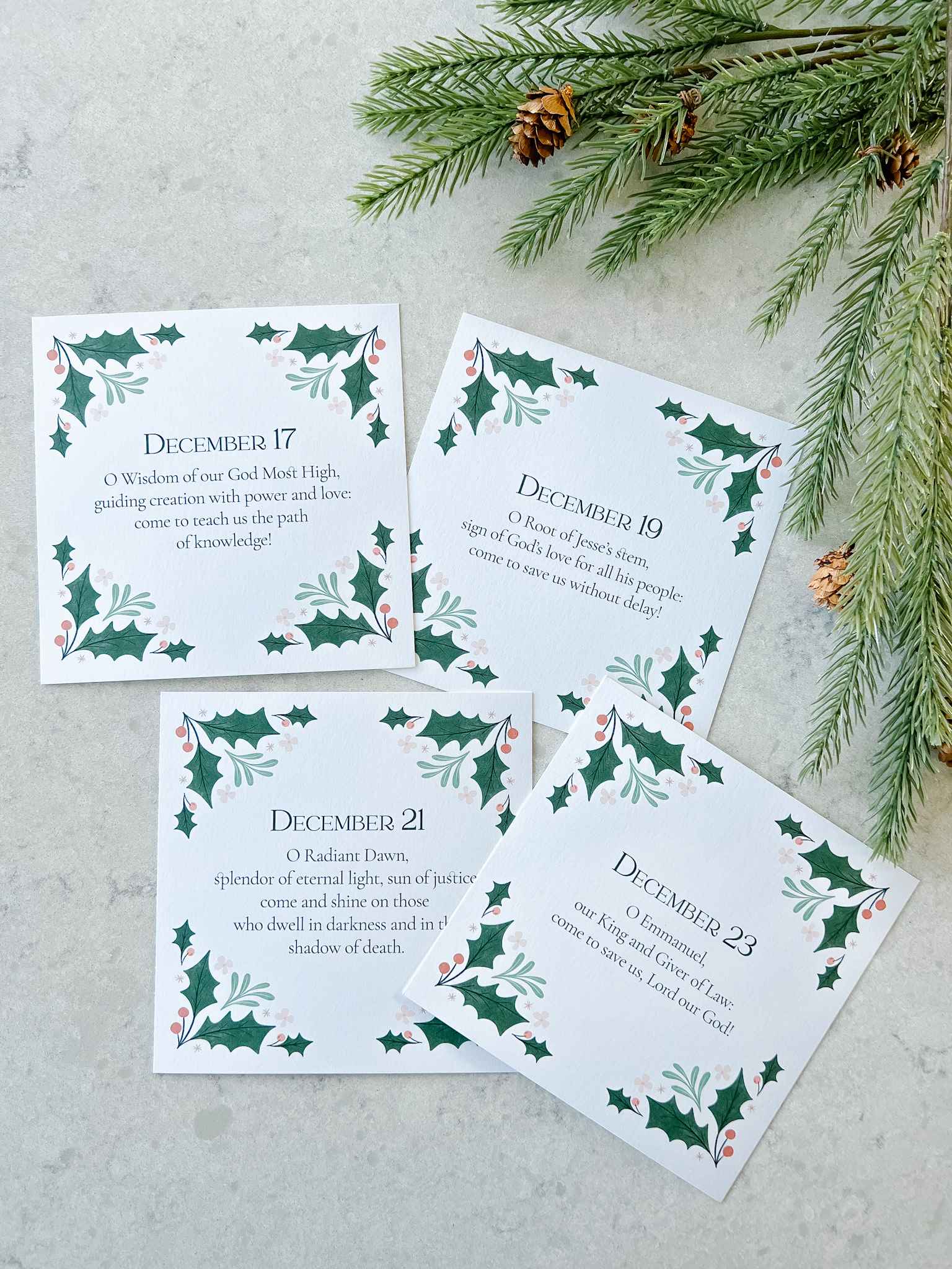 Advent Liturgical Calendar - Countdown to Christmas with Daily Scripture Readings & Prayers - Perfect for Home, Church & Family Devotions