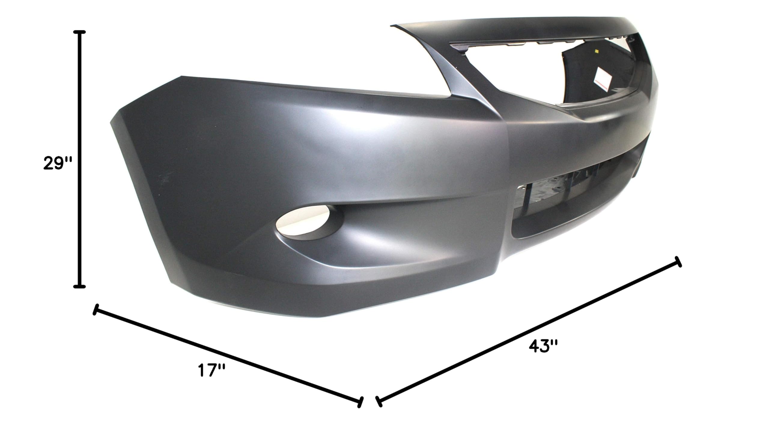 Garage-Pro Primed Front Bumper Cover for 2008-2010 Honda Accord Coupe | Direct Fit Replacement | Perfect for DIY Auto Repair & Collision Protection