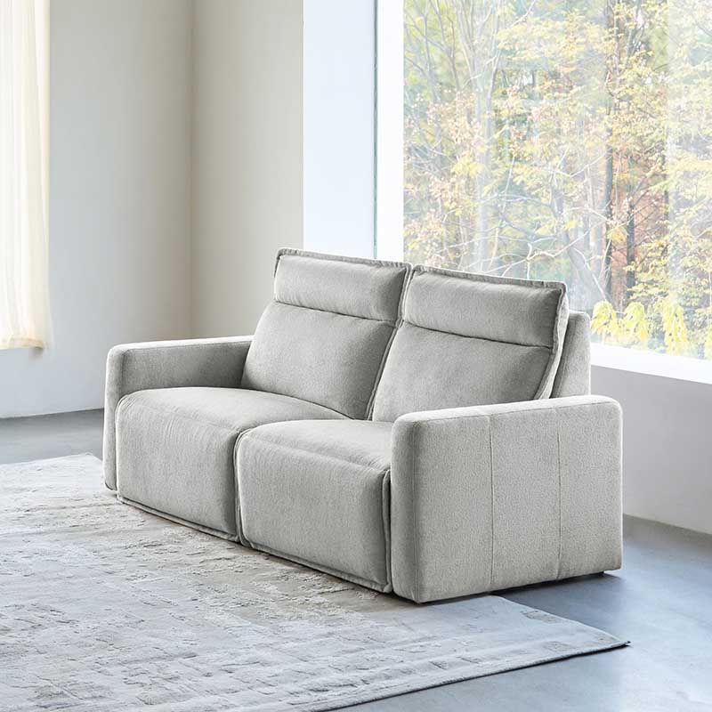 Essentia Power Reclining Corner Sofa - Easy Care Fabric Sectional Couch with USB Charging for Living Room, Home Theater & Family Room Comfort
