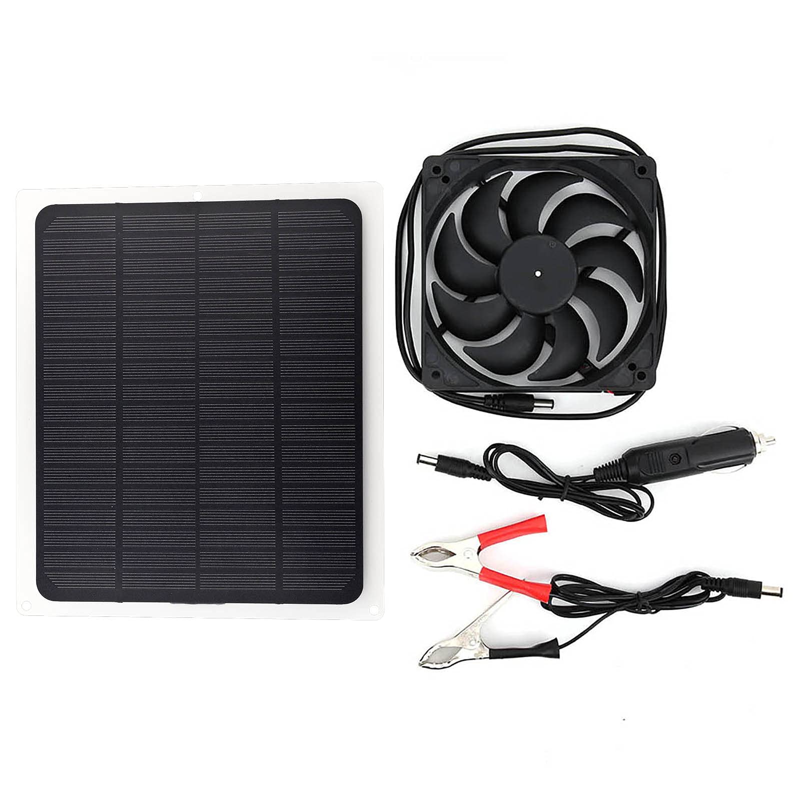 Energy Saving Solar Panel Fan - Portable Solar Powered Fan for Car, Pet House, Greenhouse & Outdoor Use - Eco-Friendly Cooling Solution for Camping, RV, Shed & Patio