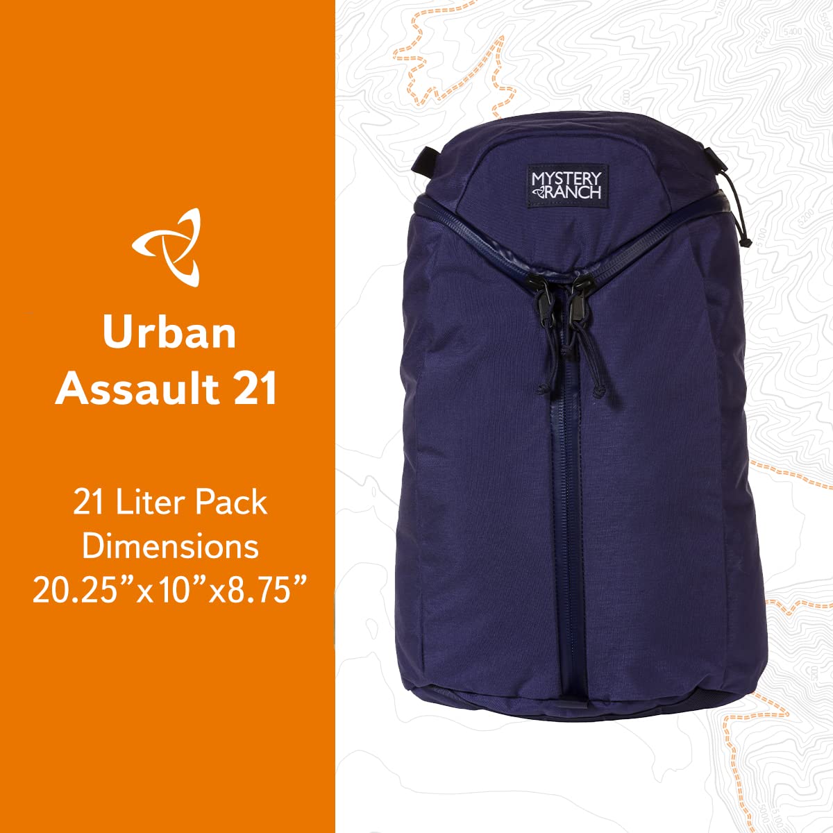 Mystery Ranch 21L Grape Backpack - Durable Hiking & Travel Daypack for Outdoor Adventures, Camping & Daily Commute