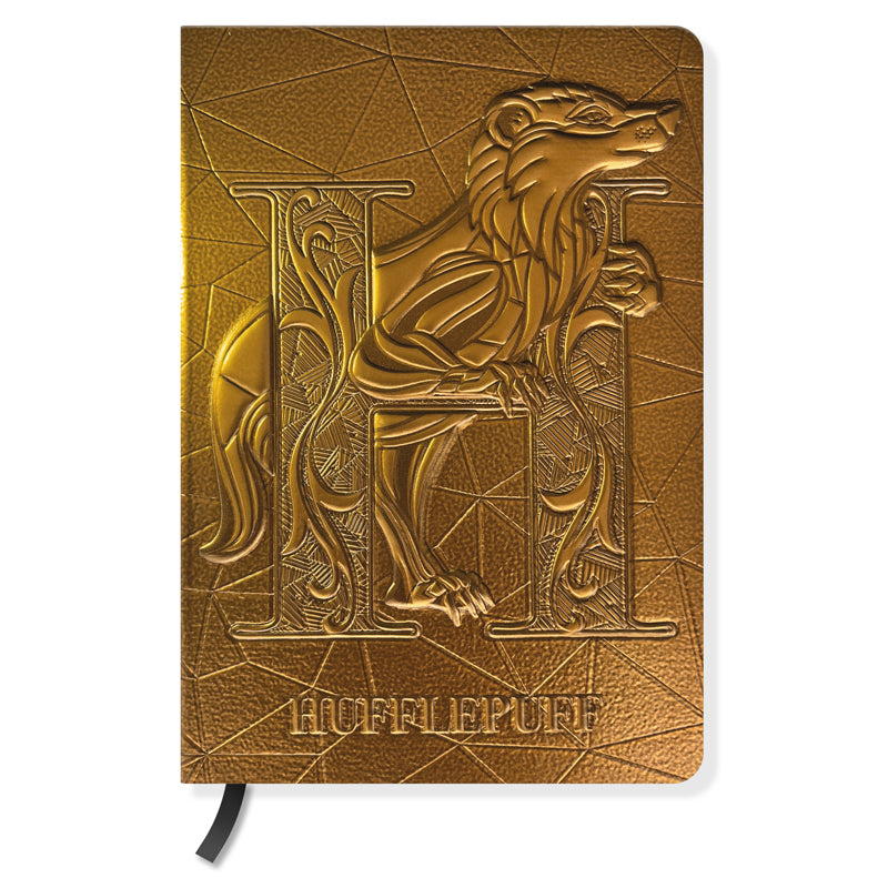Harry Potter Hufflepuff Journal - Leather Bound Notebook for Wizards & Witches - Perfect for Note Taking, Spells, and Gift Giving