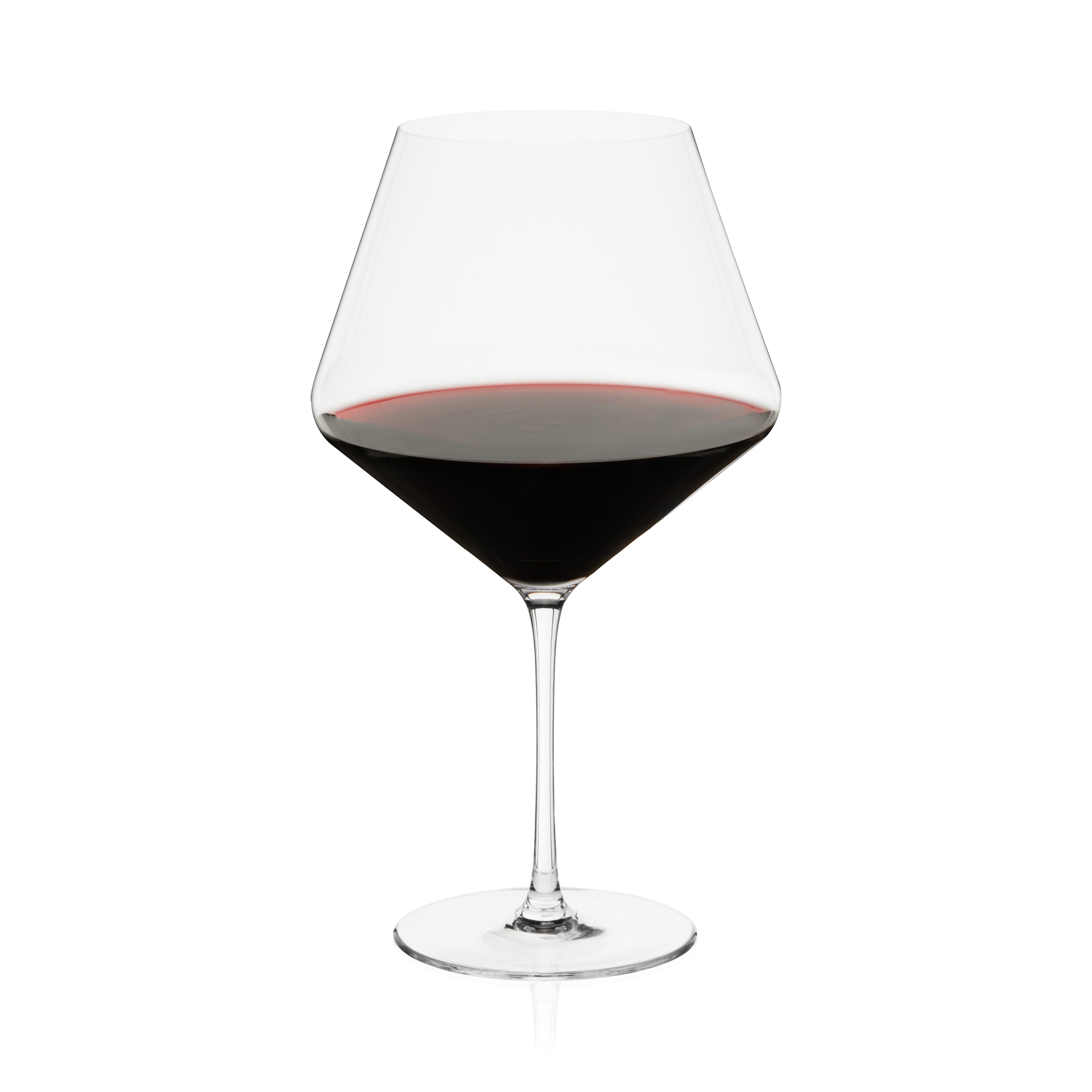 Premium Burgundy Wine Glass Set - Elegant Crystal Red Wine Glasses for Cabernet & Pinot Noir - Perfect for Dinner Parties, Romantic Evenings & Wine Tasting Events