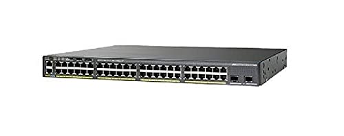 Cisco WS-C2960XR-48FPD-I Catalyst 2960XR 48-Port Gigabit Ethernet PoE+ Managed Network Switch (Renewed) - Ideal for Office Networks, Data Centers & Enterprise IT Infrastructure