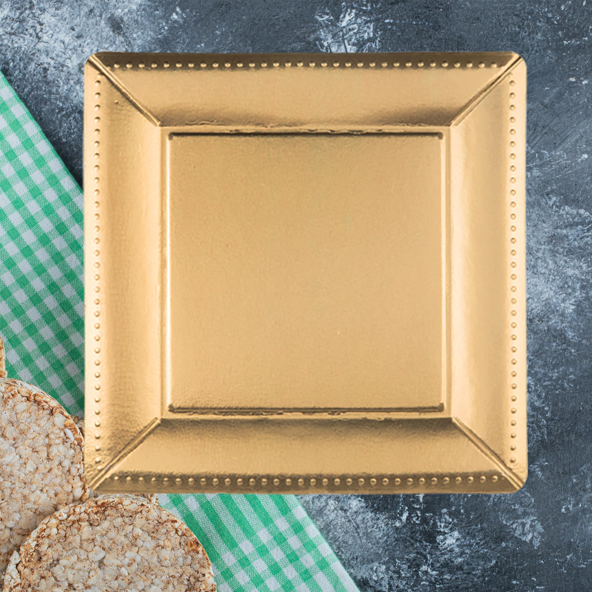 Smarty Had A Party 120 Gold Paper Charger Plates - 13