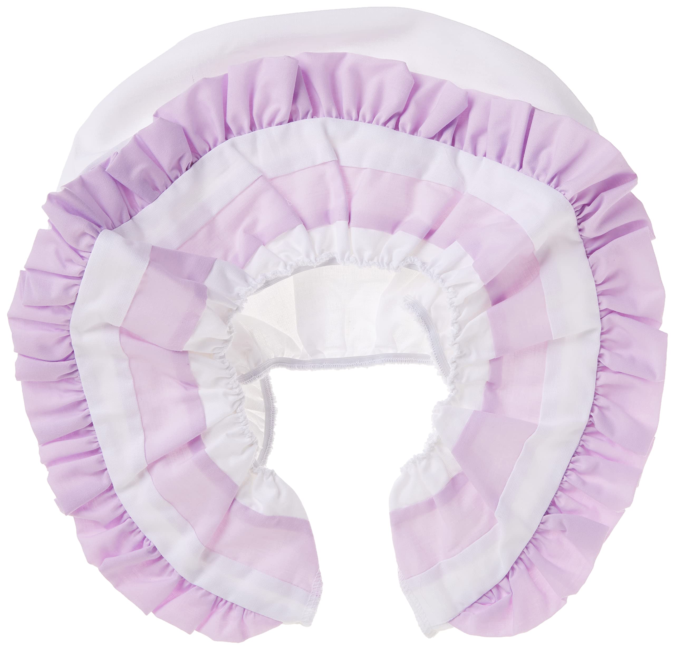 Modern Hotel Style Baby Doll Bassinet Skirt - Lavender Crib Bedding for American Girl Dolls & 18