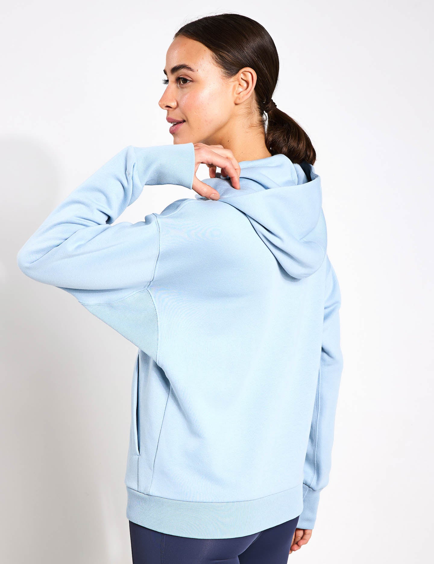 ALL SZN Fleece Full Zip Hoodie for Men & Women - Soft Warm Wonder Blue Pullover for Outdoor Activities, Casual Wear & Travel