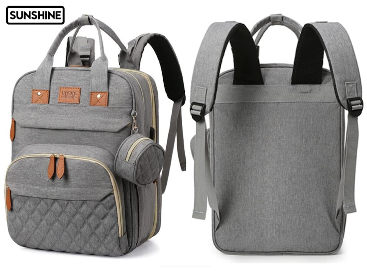 Premium All-In-One Backpack Diaper Bag with Changing Pad - USB Charging Port & 13 Pockets (3 Insulated) for Parents - Perfect for Travel, Daycare & On-The-Go Baby Essentials