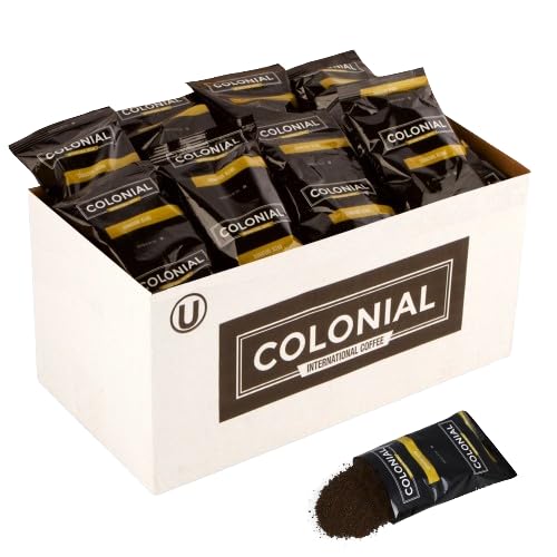 Premium Colonial Coffee Roasters - 2.50 Ounce (Pack of 80) - Rich Aroma Whole Bean Coffee - Perfect for Home Brewing, Office Use & Gifts