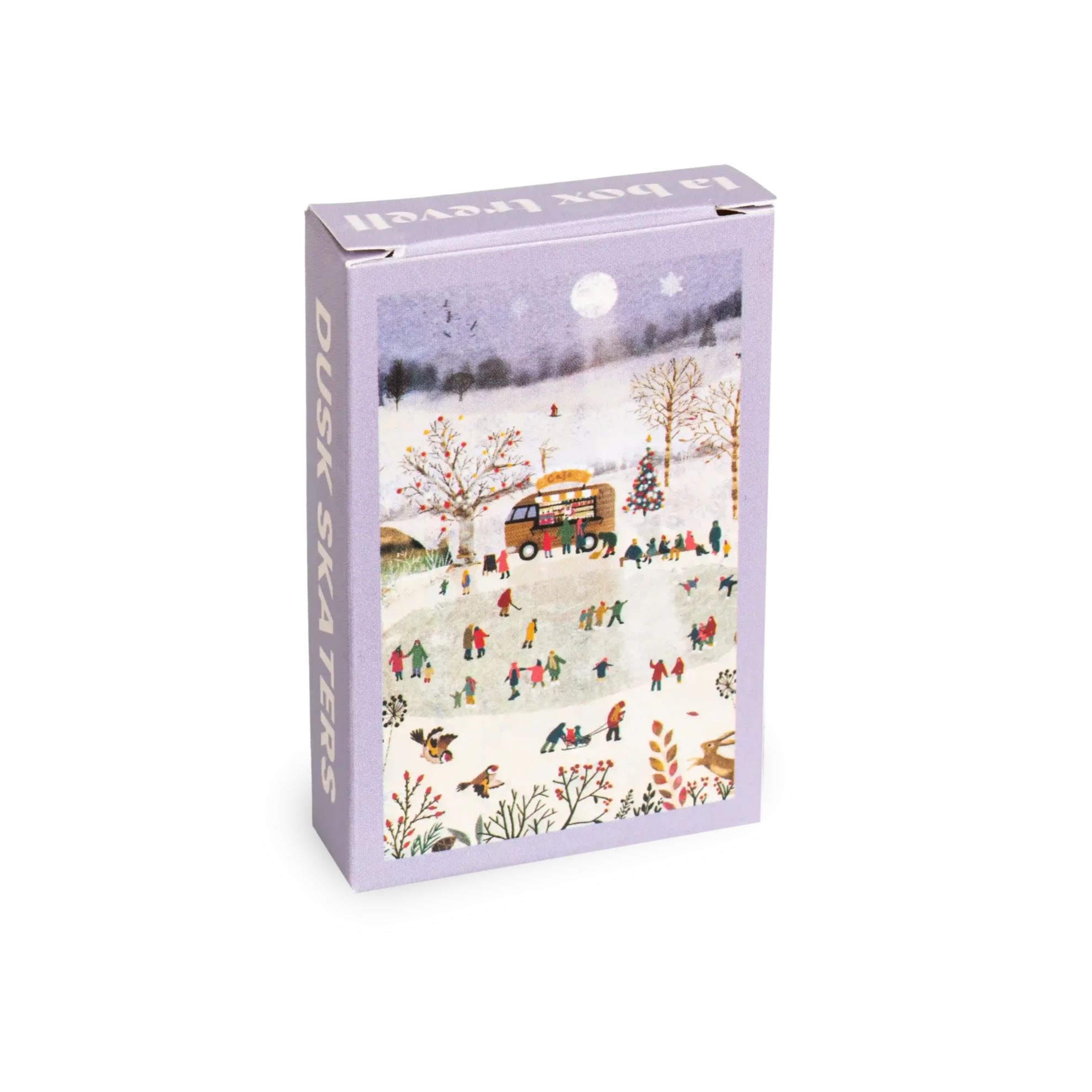 Dusk Skaters | 99 Piece Jigsaw Puzzle for Adults & Teens | Winter Scene Puzzle for Family Game Night & Relaxation