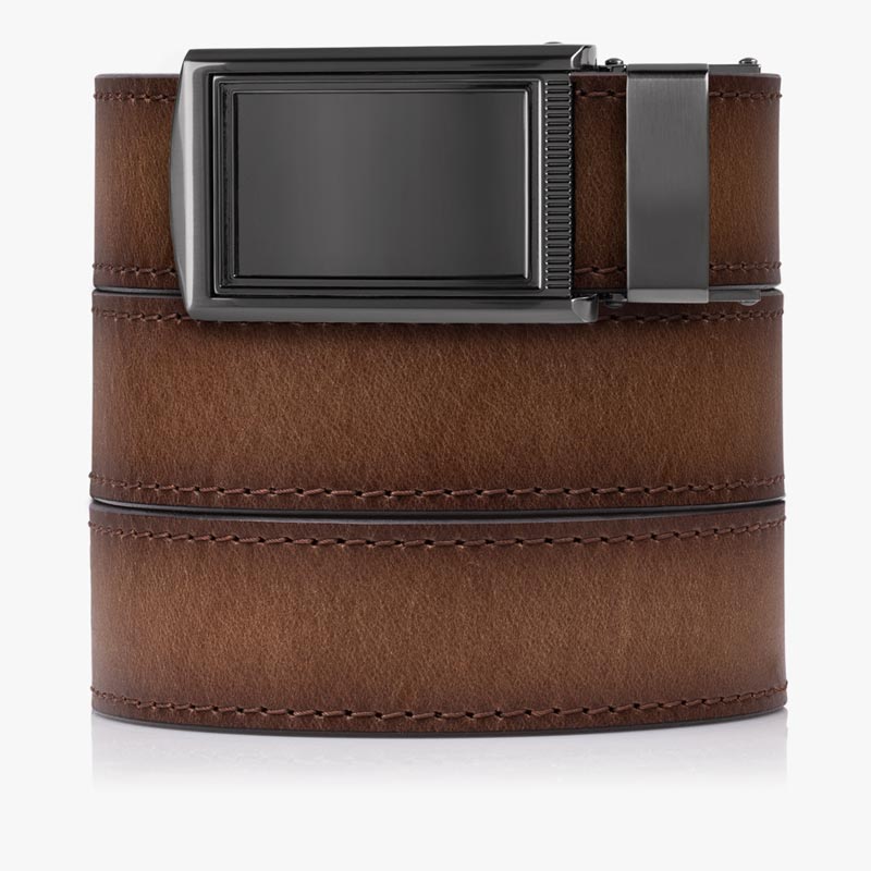 Premium Full Grain Leather Belt for Men - Handmade Customizable Dress & Casual Belts - Perfect for Office, Wedding & Everyday Wear