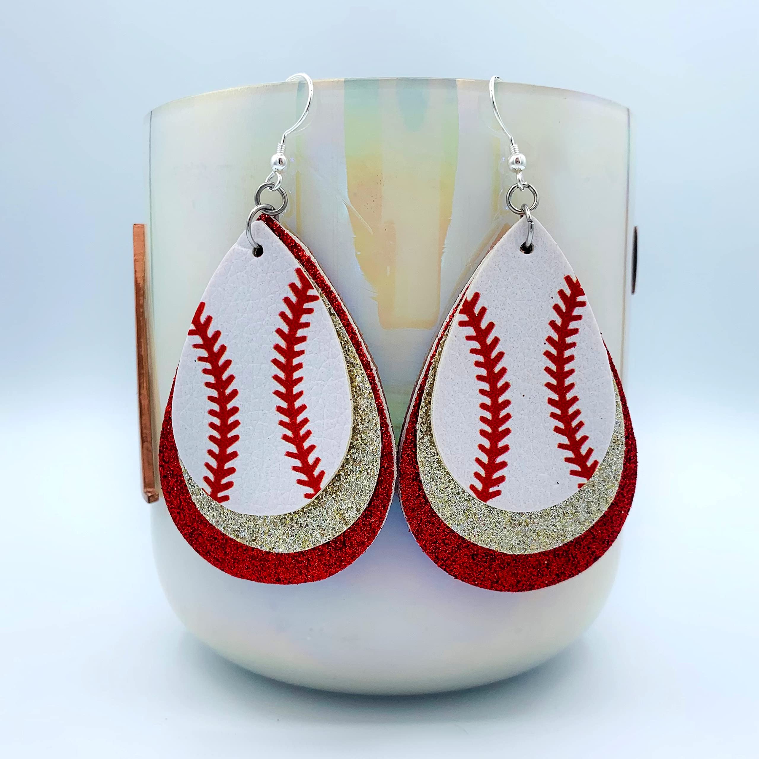 Baseball Earrings for Women - Stylish Baseball Jewelry Gift for Mom - Sports Mom Accessories - Baseball Fan Gifts - Perfect for Game Day, Mother's Day & Baseball Lovers