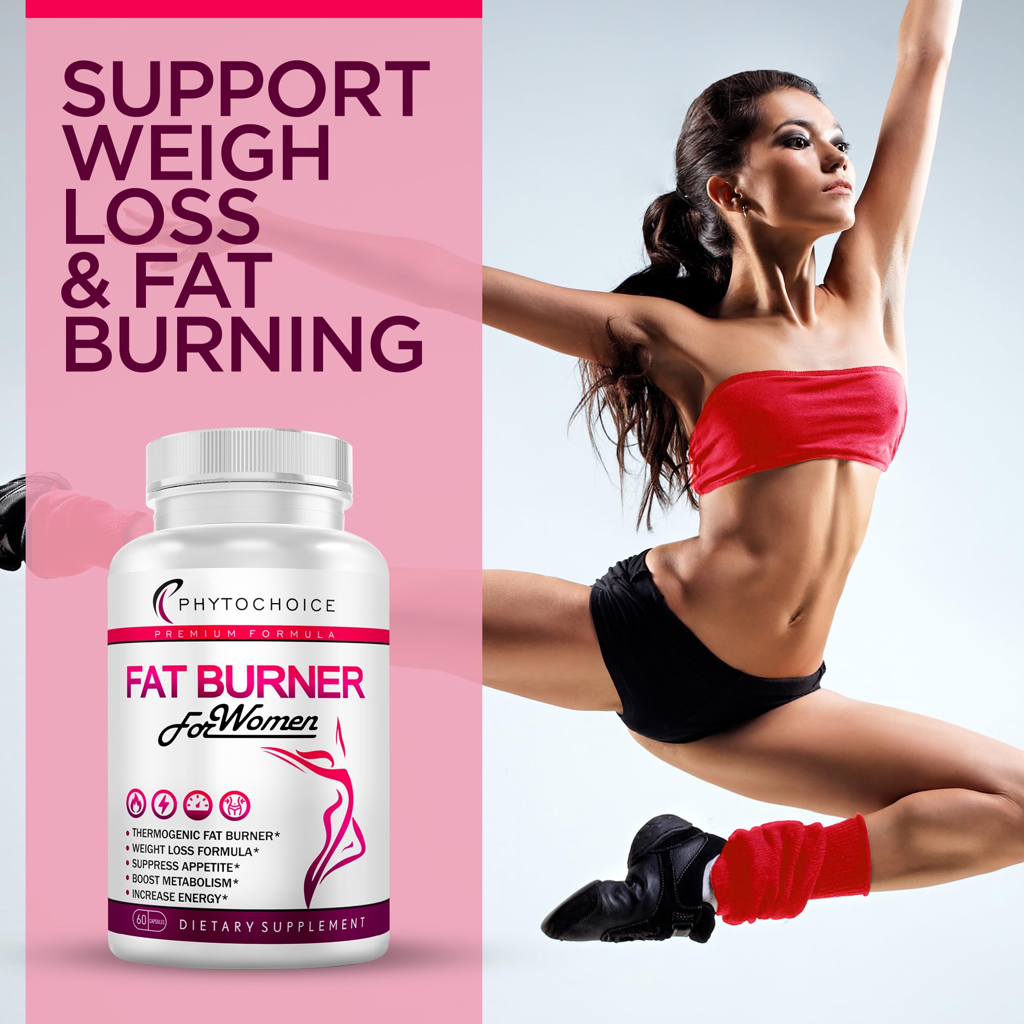 Premium Fat Burner for Women with Raspberry Ketones, Green Tea & African Mango – Natural Weight Loss Supplement for Metabolism Boost & Belly Fat Reduction – 60 Vegan Diet Pills – Perfect for Post-Workout Recovery & Busy Lifestyle