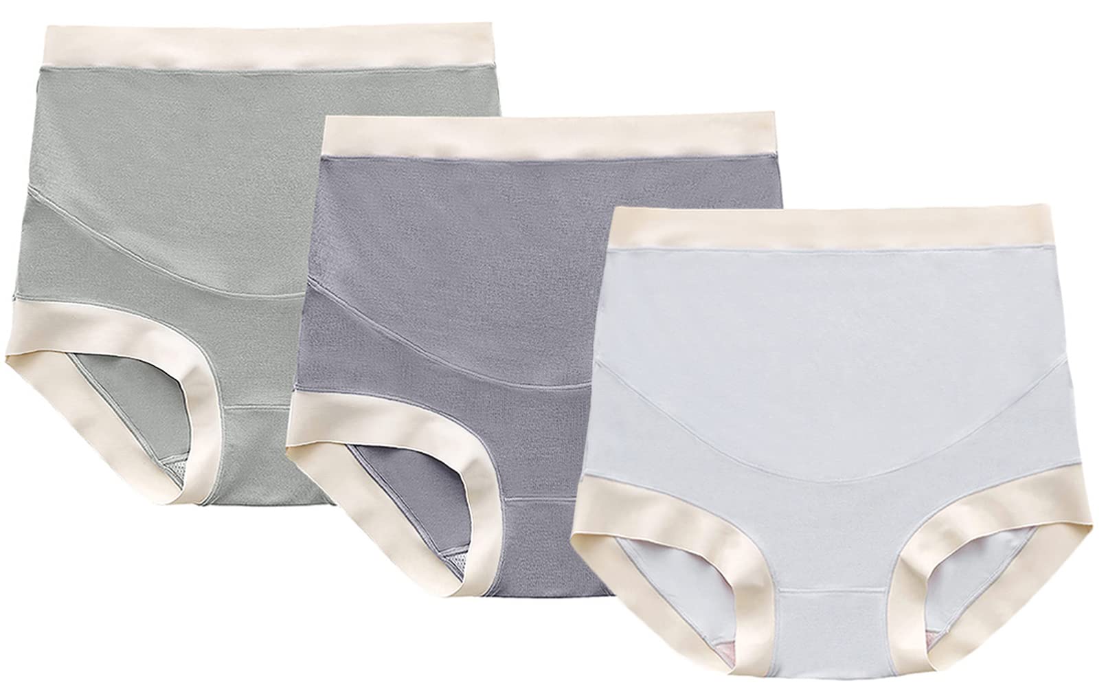 FEOYA High Waist Belly Support Maternity Underwear - Pregnancy Panties Over Bump Plus Size 3X - Comfortable for Daily Wear, Sleeping & Postpartum Recovery