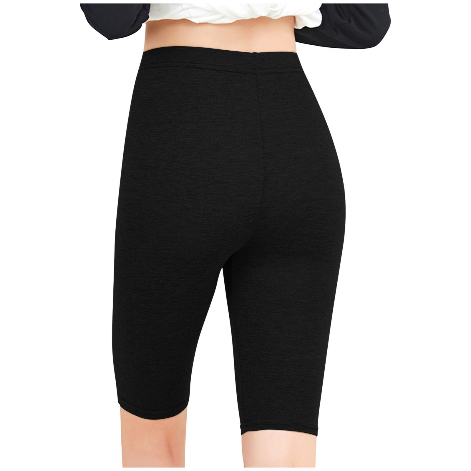 High Waisted Legging Shorts for Women 2 Pack - Plus Size Workout Shorts, Yoga Shorts, Casual Underwear Bottoms for Summer, Gym, Running, and Lounge