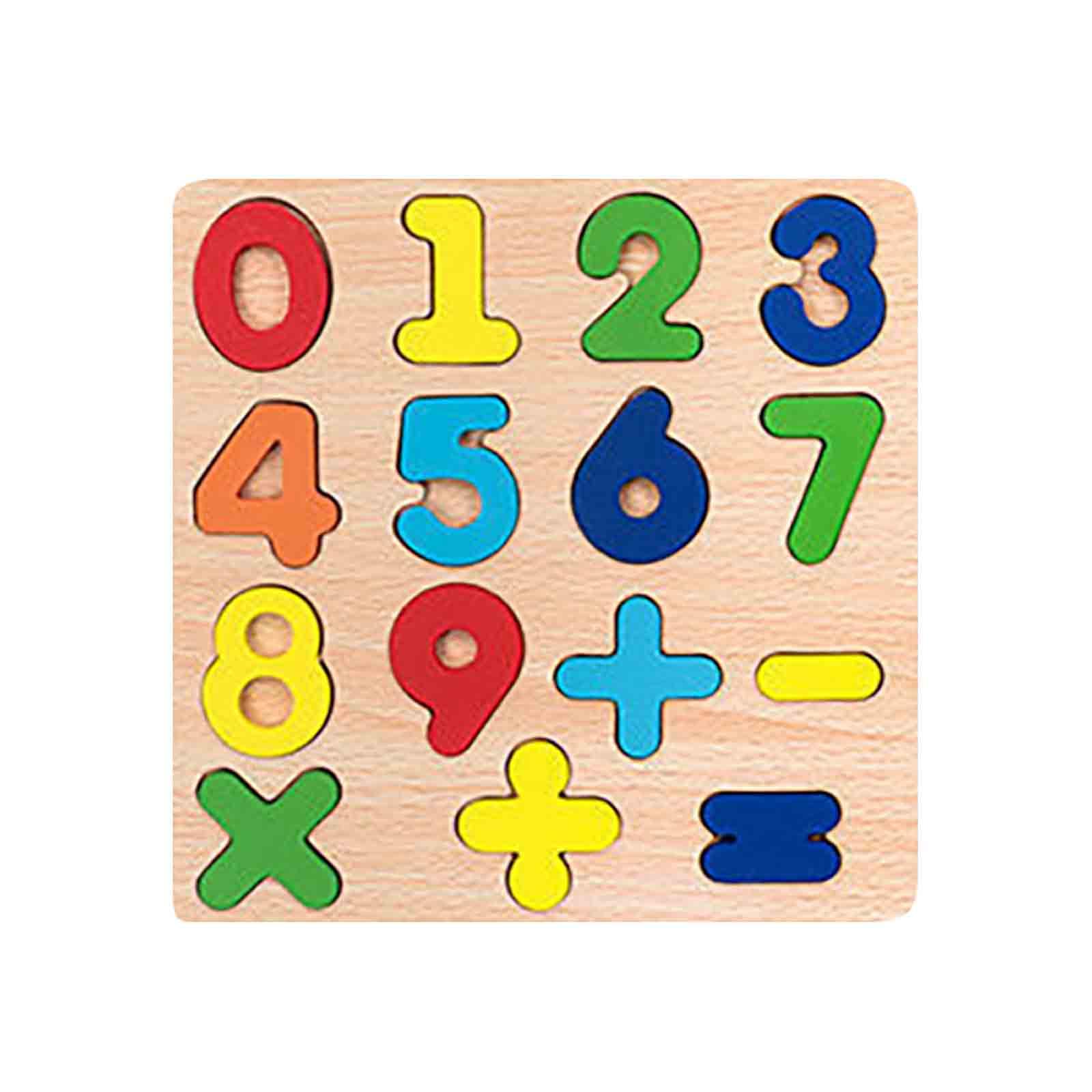 GBSELL Wooden Alphabet & Number Puzzle Blocks - Educational Toys for Kids Ages 3-6, Learning Letters, Numbers, Shapes & Colors - Montessori Preschool Matching Game for Boys & Girls - Perfect for Classroom & Homeschool Early Learning Activities