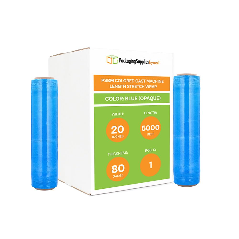 PSBM Machine Blue Stretch Wrap - 1 Pack (20