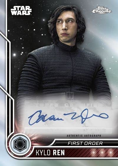 2023 Topps Star Wars Chrome Trading Card Hobby Box - 1 Autograph Guaranteed Per Box | Collectible Cards for Fans & Investors | Perfect for Trading, Gifting & Display