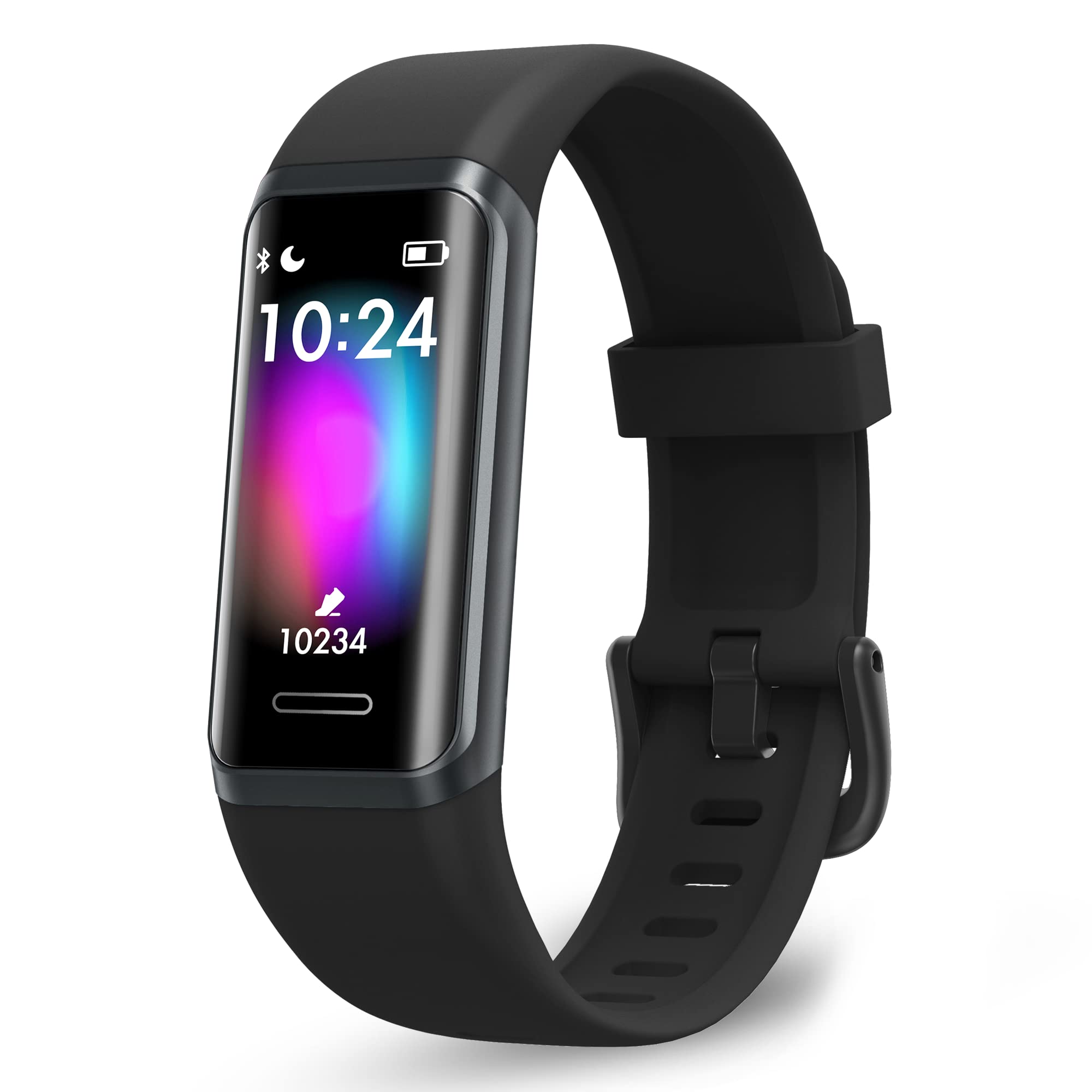 VeryFit Fitness Tracker with Alexa Built-in, Heart Rate & SpO2 Blood Oxygen Monitor, Smart Watch for Men & Women - Compatible with iPhone Samsung & Android - Perfect for Workouts, Running & Daily Health Tracking (GT Band)