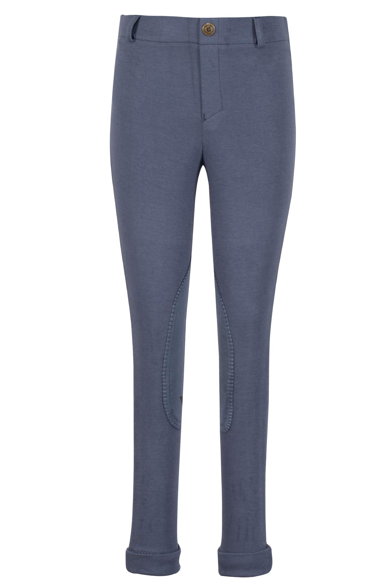 TuffRider Kids' Equestrian Riding Jodhpurs - Low Rise Pull-On Design with Free Striped Socks | Perfect for Horseback Riding Lessons & Beginner Riders