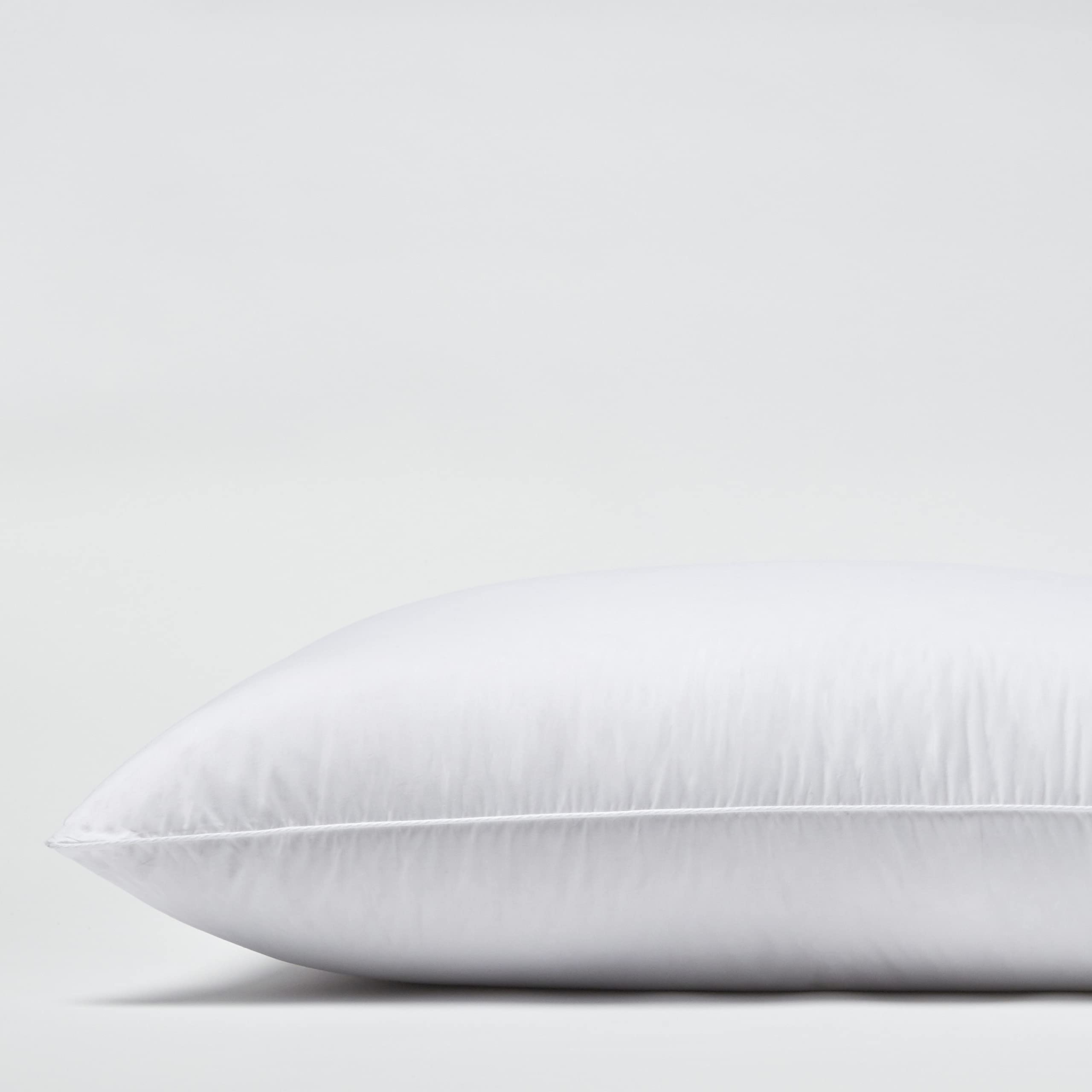 Premium Hotel Feather and Down Chamber Pillow - White Jumbo Size for Ultimate Comfort - Perfect for Luxury Bedrooms, Guest Rooms, and Upscale Hotels