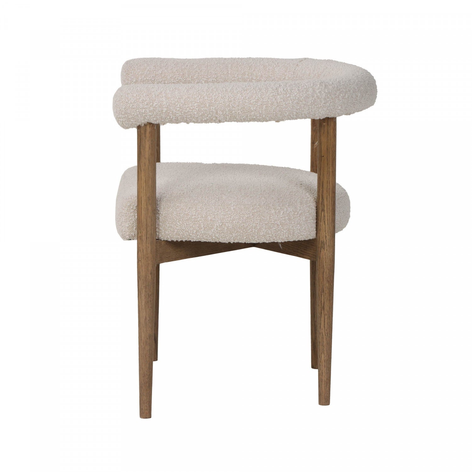 Bellavor Modern Dining Chair - White Wooden Kitchen Chair with Upholstered Seat - Perfect for Dining Room, Kitchen, Breakfast Nook & Home Office