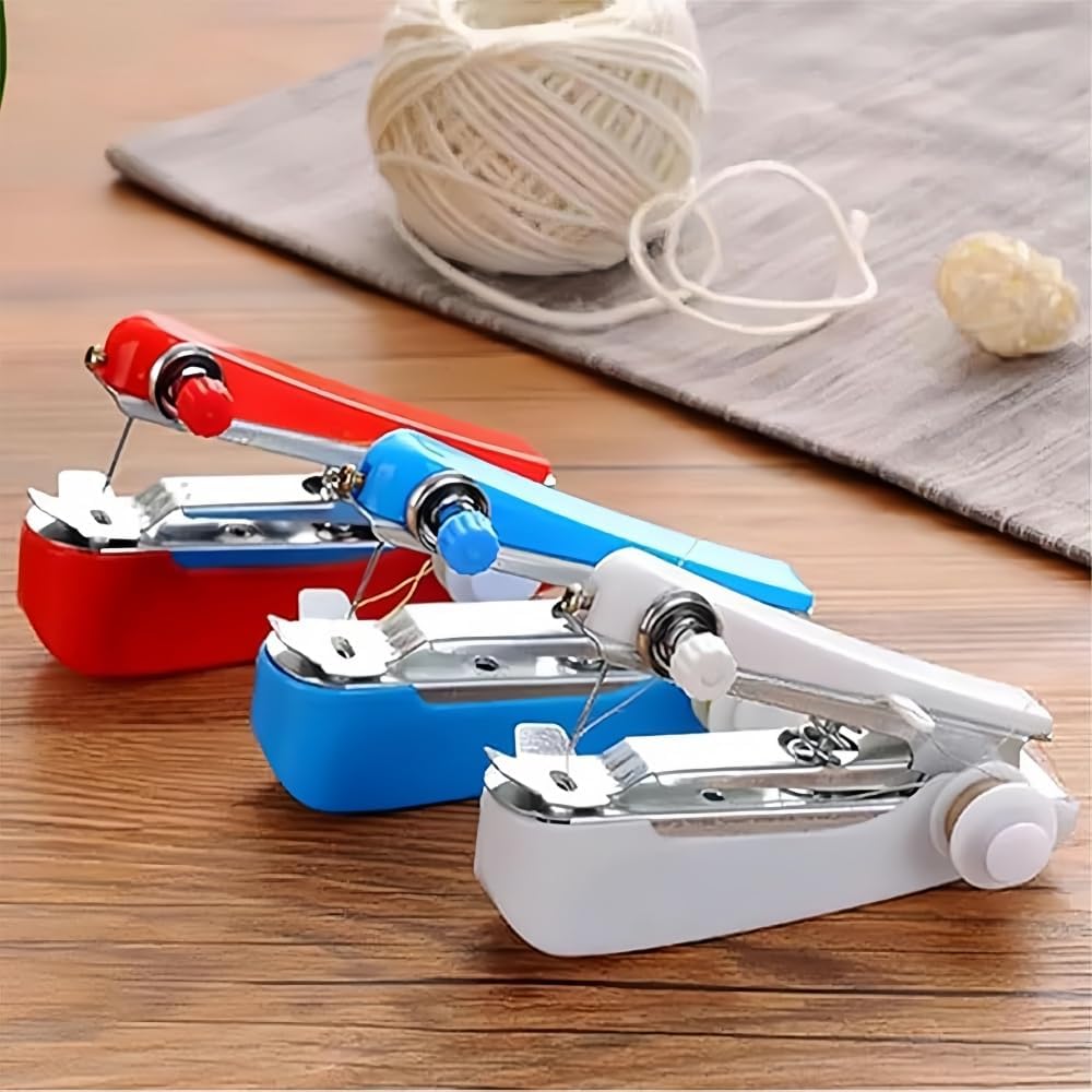 2024 Tinytailor Mini Sewing Machine - Portable Handheld Sewing Tool Kit for Quick Repairs (White) | Perfect for Travel, Emergency Fixes & DIY Crafts
