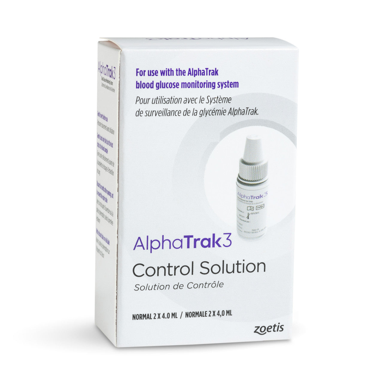 ALPHATRAK 3 Blood Glucose Meter Control Solution - For Accurate Diabetes Testing at Home | Perfect for Diabetics & Pet Owners Monitoring Blood Sugar Levels