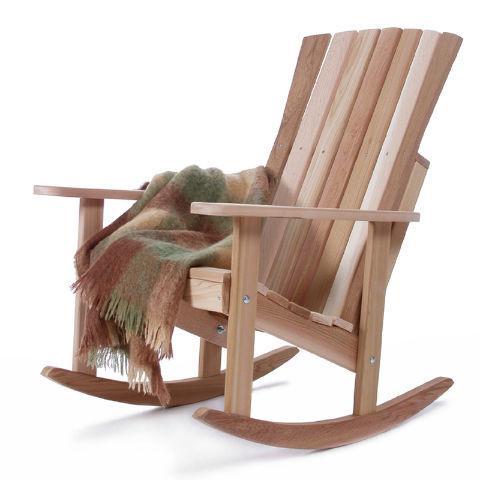 Athena Red Cedar Rocking Chair - Handcrafted Solid Cedar Wood Rocker for Porch, Nursery & Living Room - Comfortable Outdoor & Indoor Rocking Chair for Relaxation & Decor