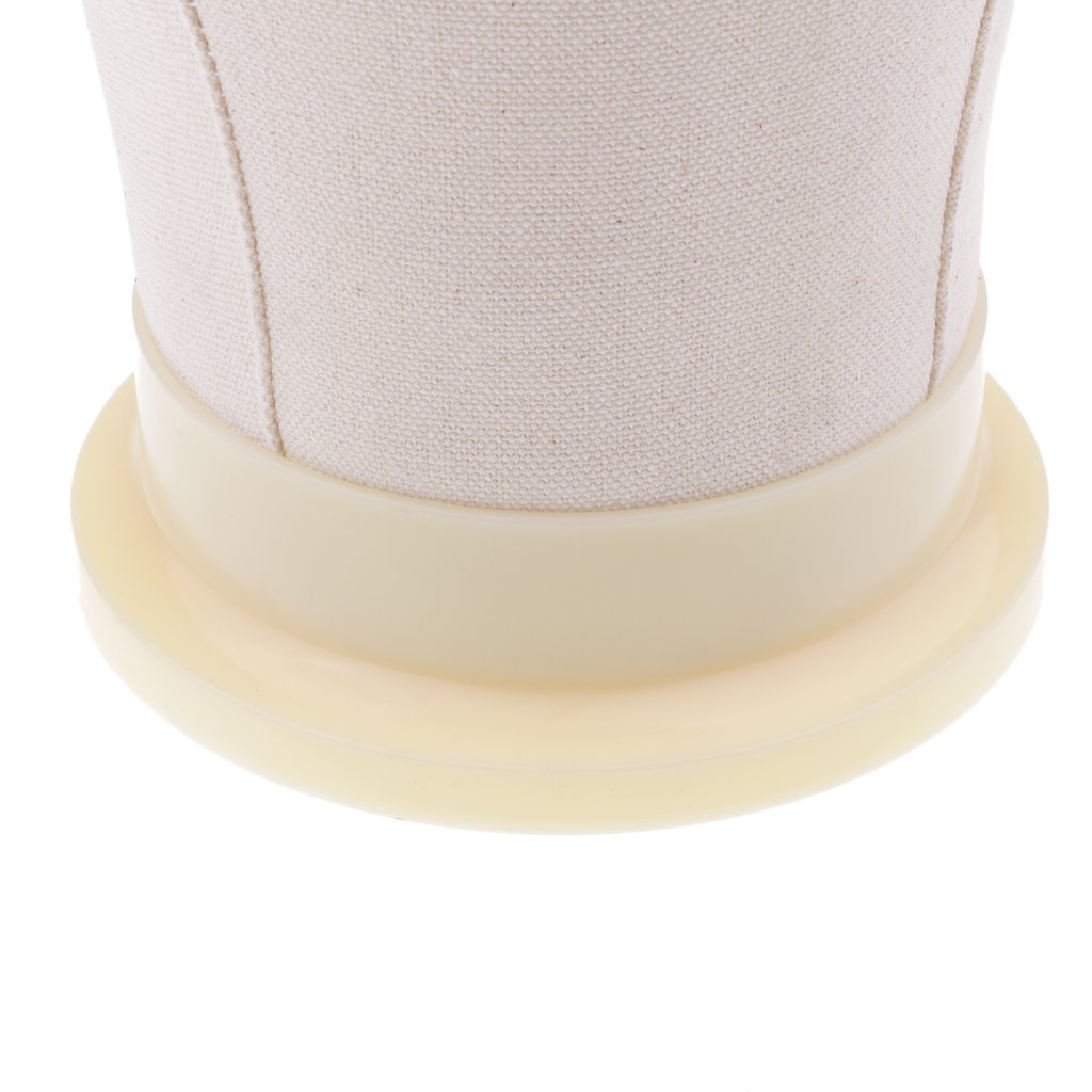 GAH 22 Inch Canvas Cork Mannequin Head - Wig Making, Hat Display, Glasses Holder with Pins for Salon, Crafting & Retail Store Decoration