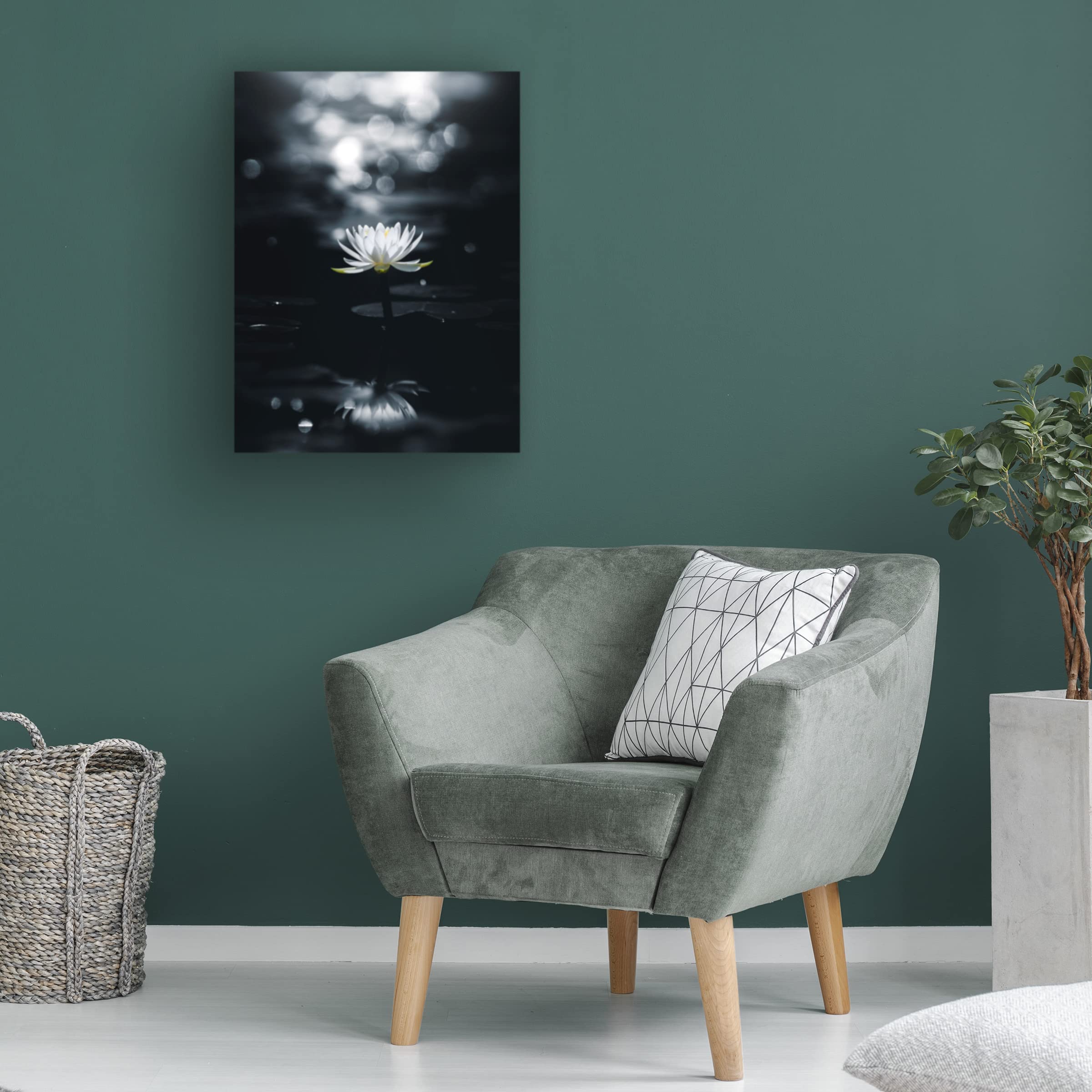 Reflection Canvas Art by Takashi Suzuki - Modern Wall Decor for Living Room, Bedroom & Office - Stretched Framed Ready to Hang