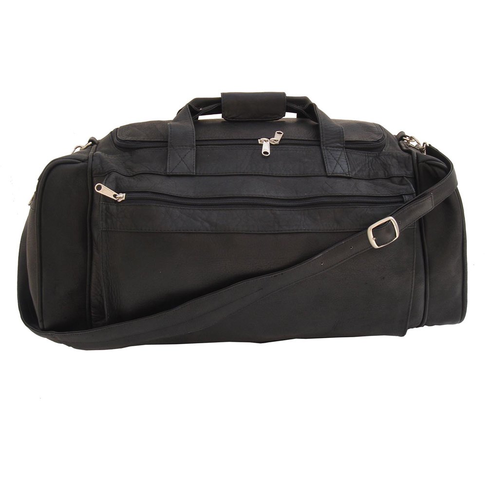 Large Duffle Bag for Travel & Gym - Water-Resistant Black Carry-On Luggage - Perfect for Weekend Trips, Sports Gear & Workout Essentials