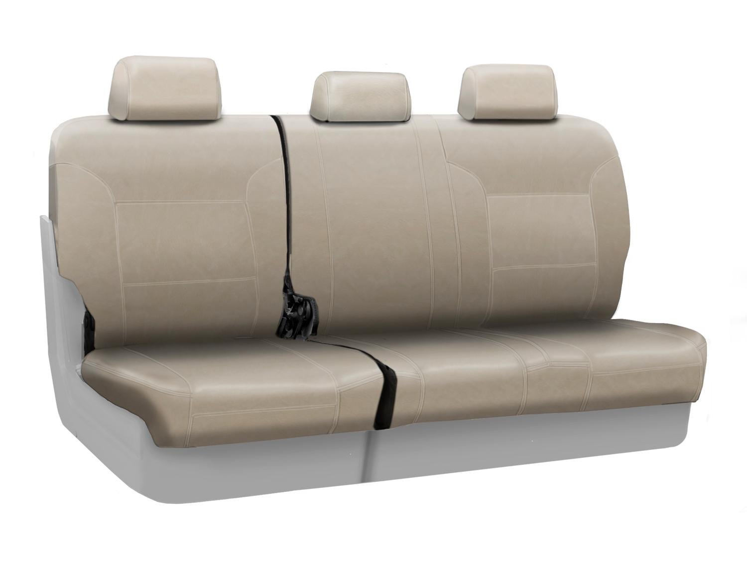 Premium Custom Fit Coverking Rear 60/40 Bench Seat Cover for Honda Pilot (2016-2022) - Luxury Leatherette in Cashmere Color | Perfect for Family Road Trips & Pet Protection