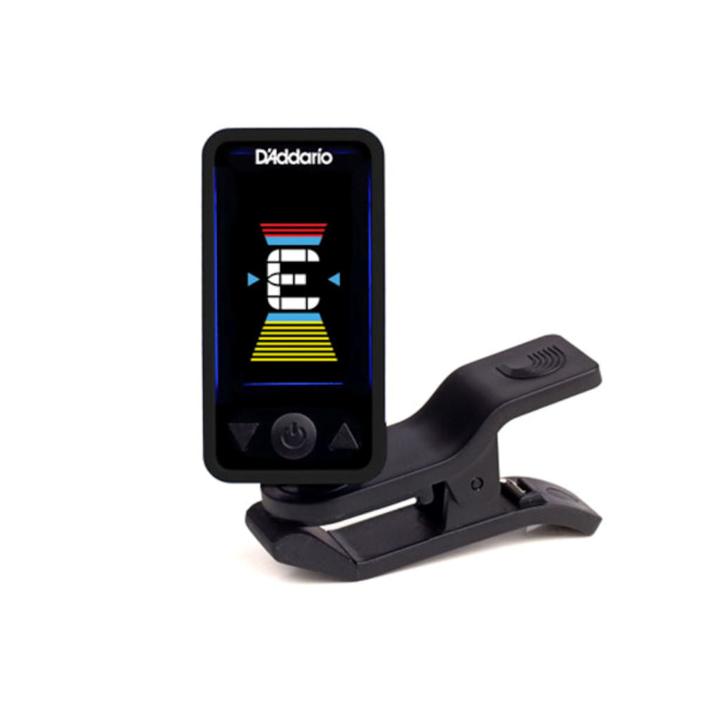D'Addario Eclipse Clip-On Guitar Tuner - Accurate Chromatic Tuner for Guitar, Bass, Violin & Ukulele - Perfect for Live Performances, Studio Recording & Music Practice