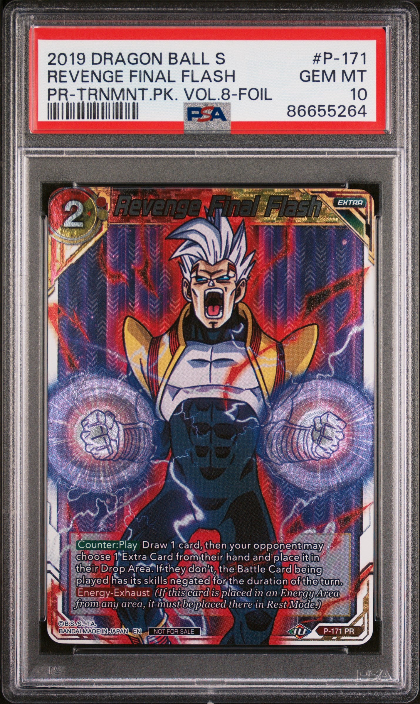 Dragon Ball Super Revenge Final Flash #P171 PSA 10 Graded Card - Perfect for Collectors & Anime Fans | Display, Investment, or Gift for DBZ Enthusiasts