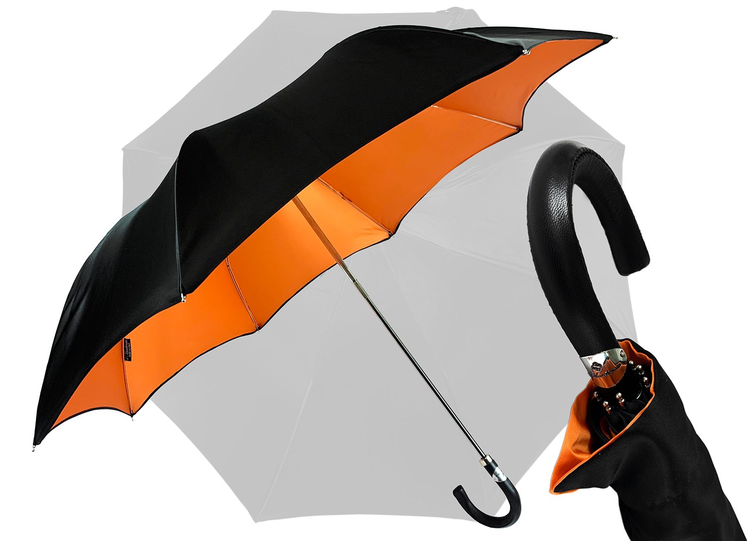 Exclusive Black and Orange ilMarchesato Model - Perfect for Fashion Shows, Parties, and Special Occasions
