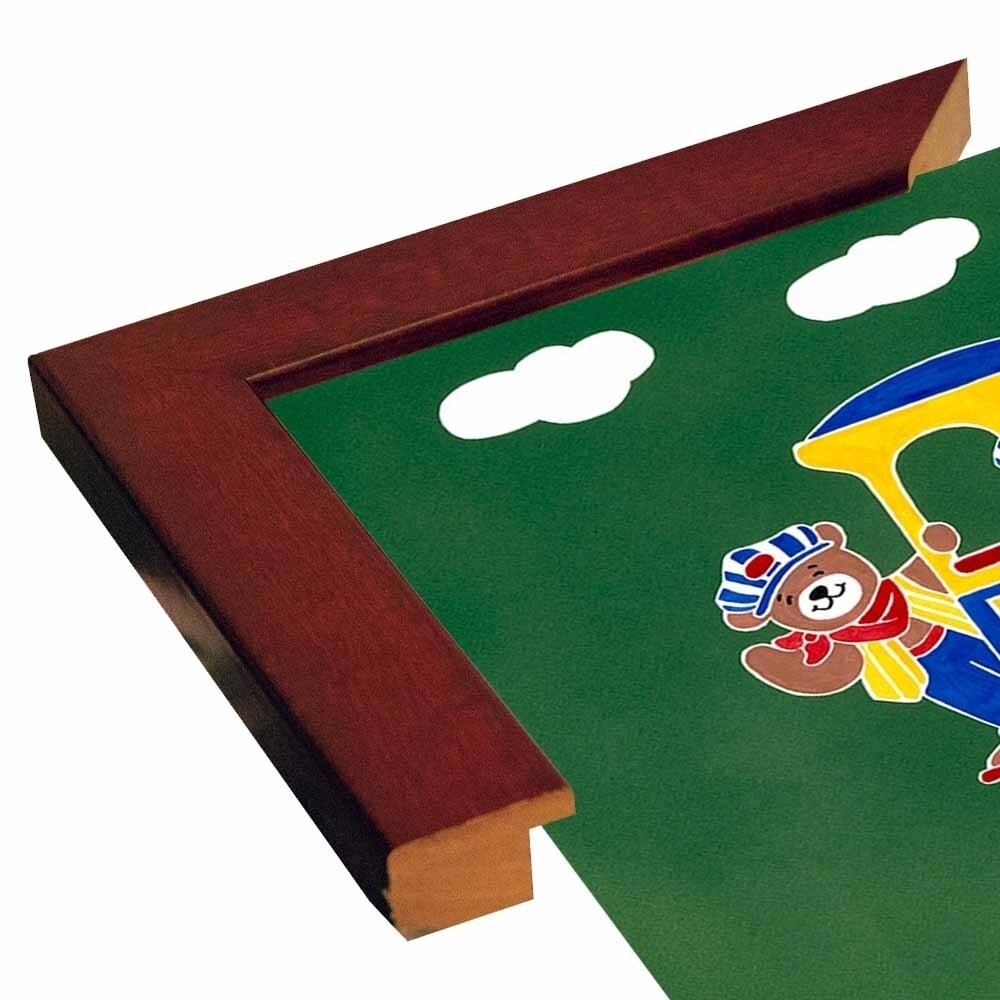 BearRy Happy Conductors SHERAS68808 Print 21x28.25 by Shelly Rasche - Vibrant Wall Art for Kids Room, Nursery Decor & Playroom Decoration