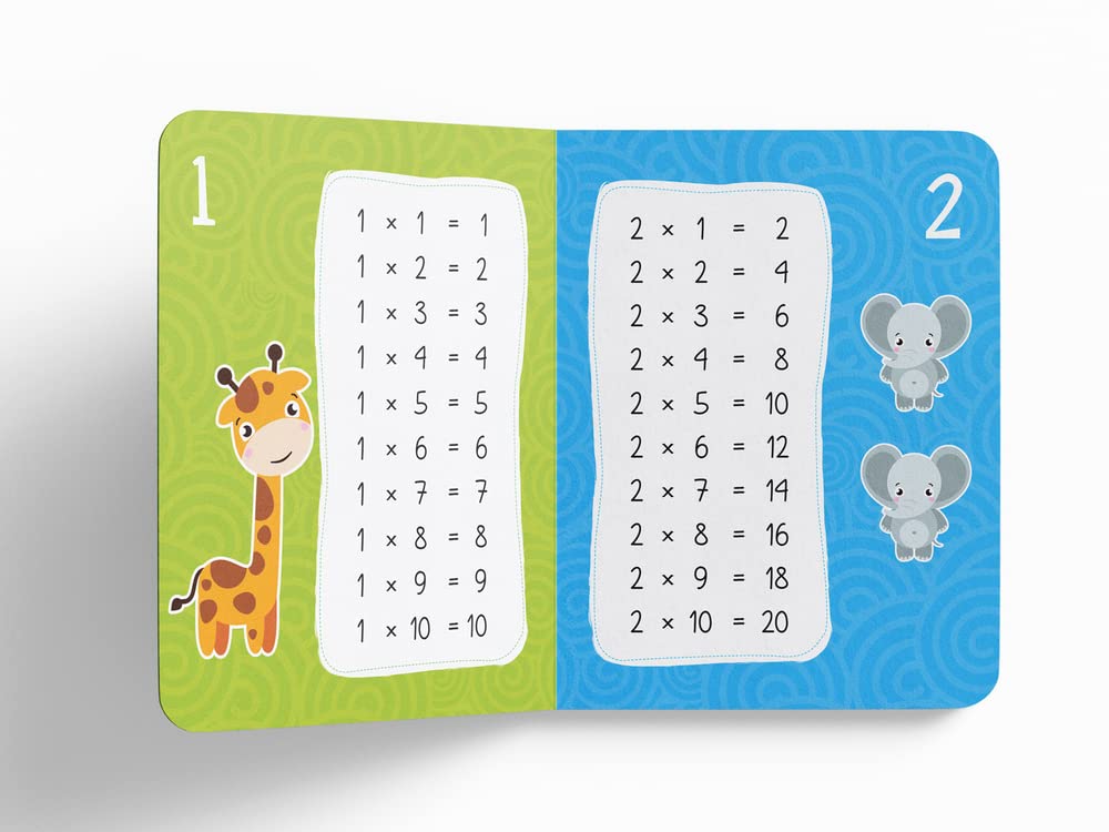 My First Padded Board Book of Multiplication Tables 1-20 - Fun Math Learning for Kids | Perfect for Homeschooling, Classroom & Early Education