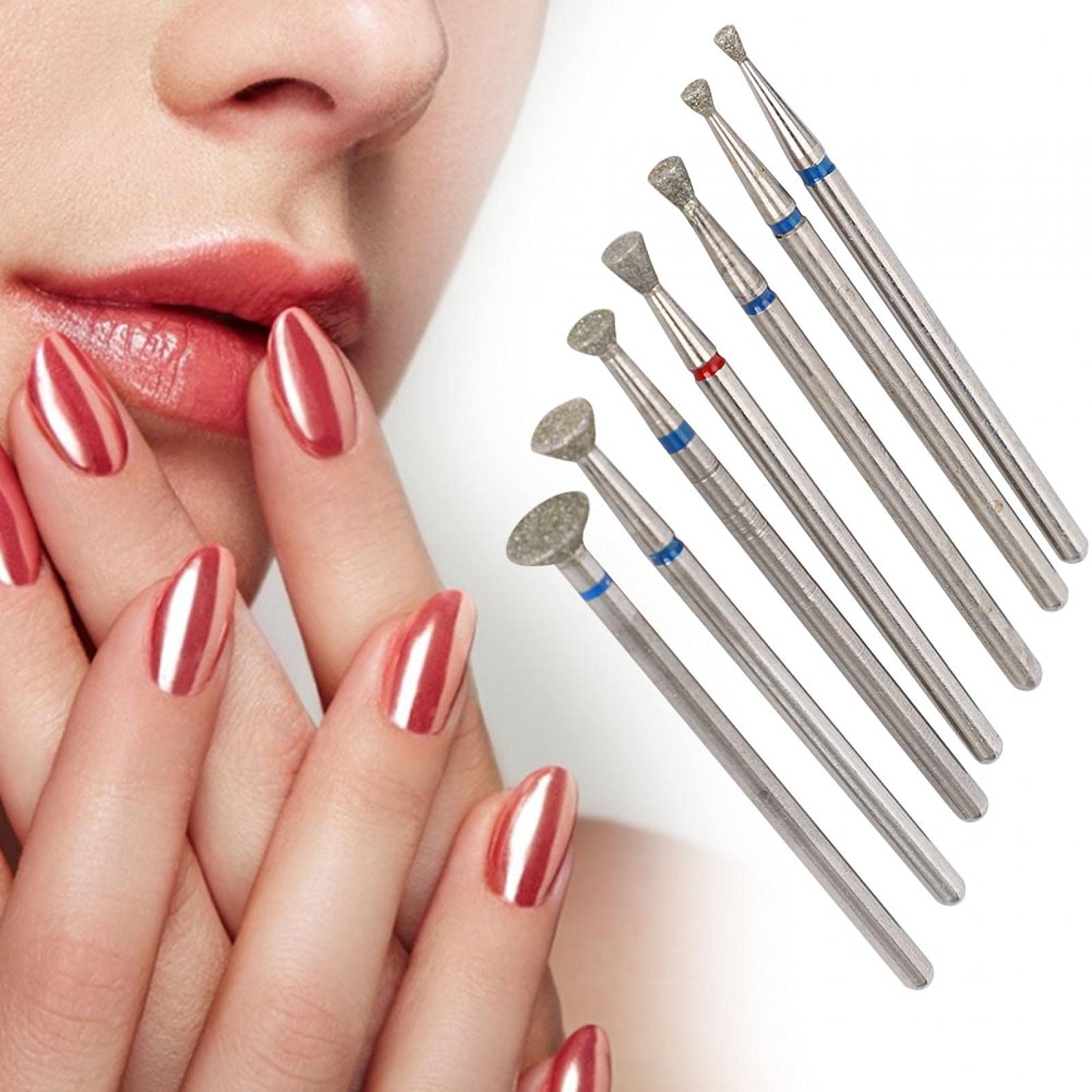 6pcs Professional Nail Drill Bits Set for Electric Manicure - Cone, Sealing, Sanding, Polishing & Cuticle Bits | Perfect for Salon & Home Nail Care, Pedicure & DIY Nail Art (#3)