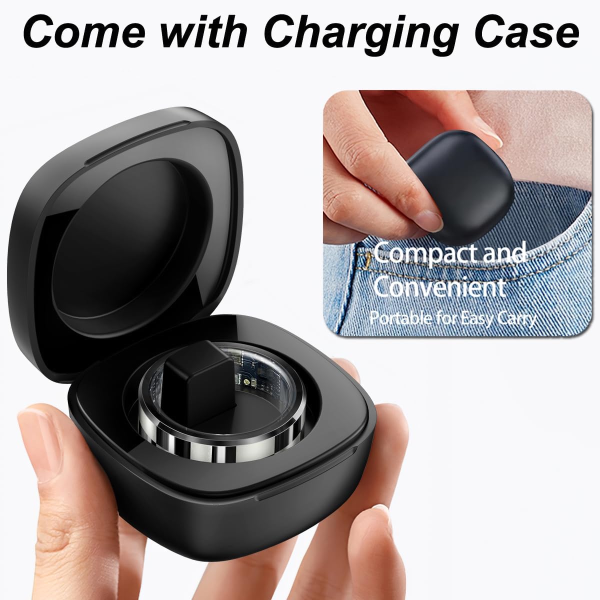 Smart Ring Fitness Tracker with Heart Rate & Sleep Monitor - TikTok Controller for Women & Men - Perfect for Workouts & Health Tracking