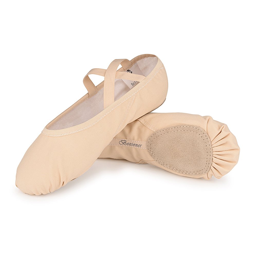 Women's Ballet Shoes - Professional Canvas Ballet Slippers for Dance, Yoga & Practice | Comfortable Ballet Flats for Women & Girls | Perfect for Ballet Class, Yoga Studio & Dance Performance