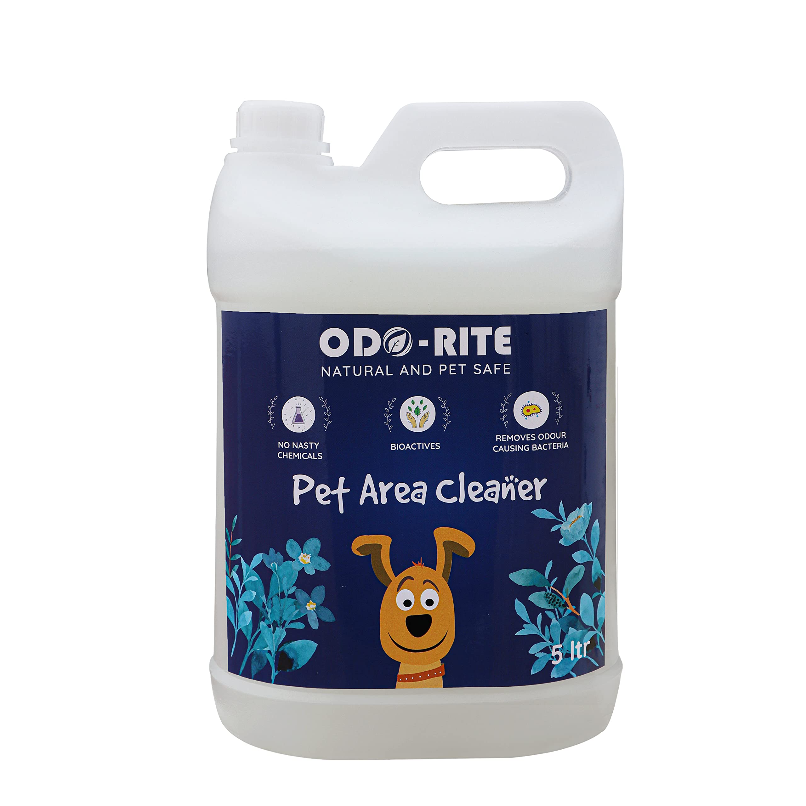ODO-RITE Natural Bio-Technological Pet Area Cleaner - Kennel Wash, Floor Cleaner for Pets - 5L Non-Toxic & Safe for Pets & Kids | Ideal for Dog Kennels, Pet Floors & Animal Care Areas