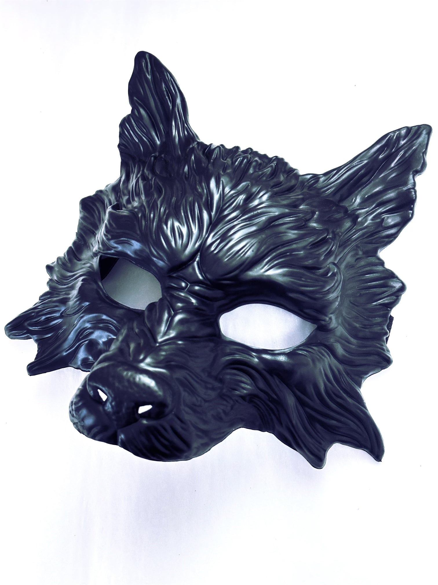 Realistic Werewolf Mask - Black Halloween Costume Accessory for Cosplay, Horror Parties & Scary Events