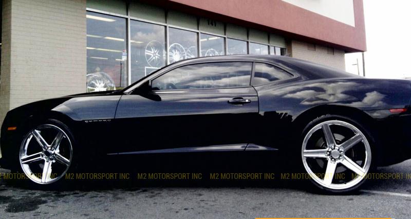 22 Inch IROC Rims - Gloss Black Machined Finish Wheels for Chevy Camaro, Corvette & Muscle Cars | High-Performance Custom Alloy Rims for Street Racing & Car Shows
