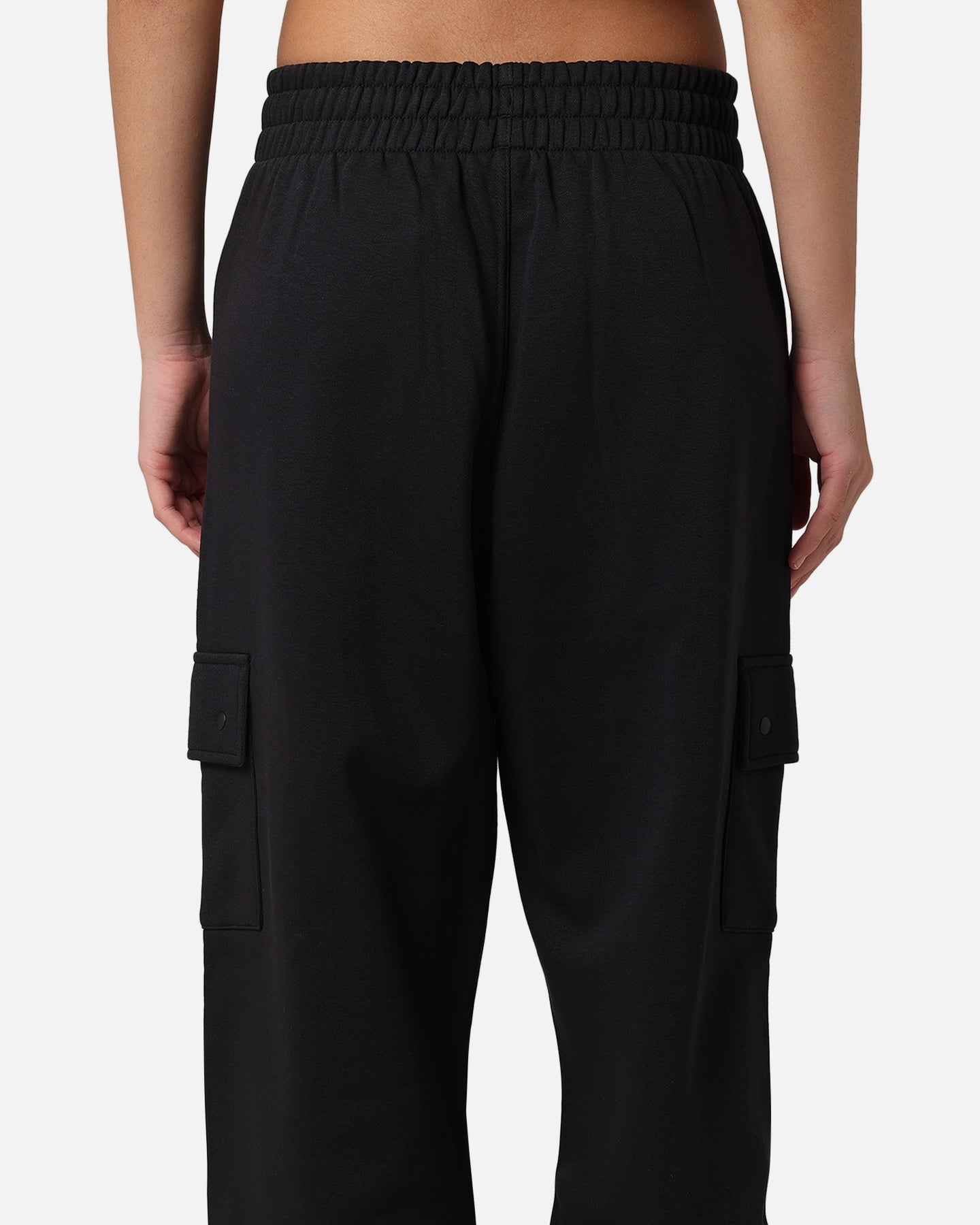 Adidas Women's Fleece Cargo Jogger Pants - Black | Comfortable Athletic Lounge Pants for Running, Yoga & Casual Wear