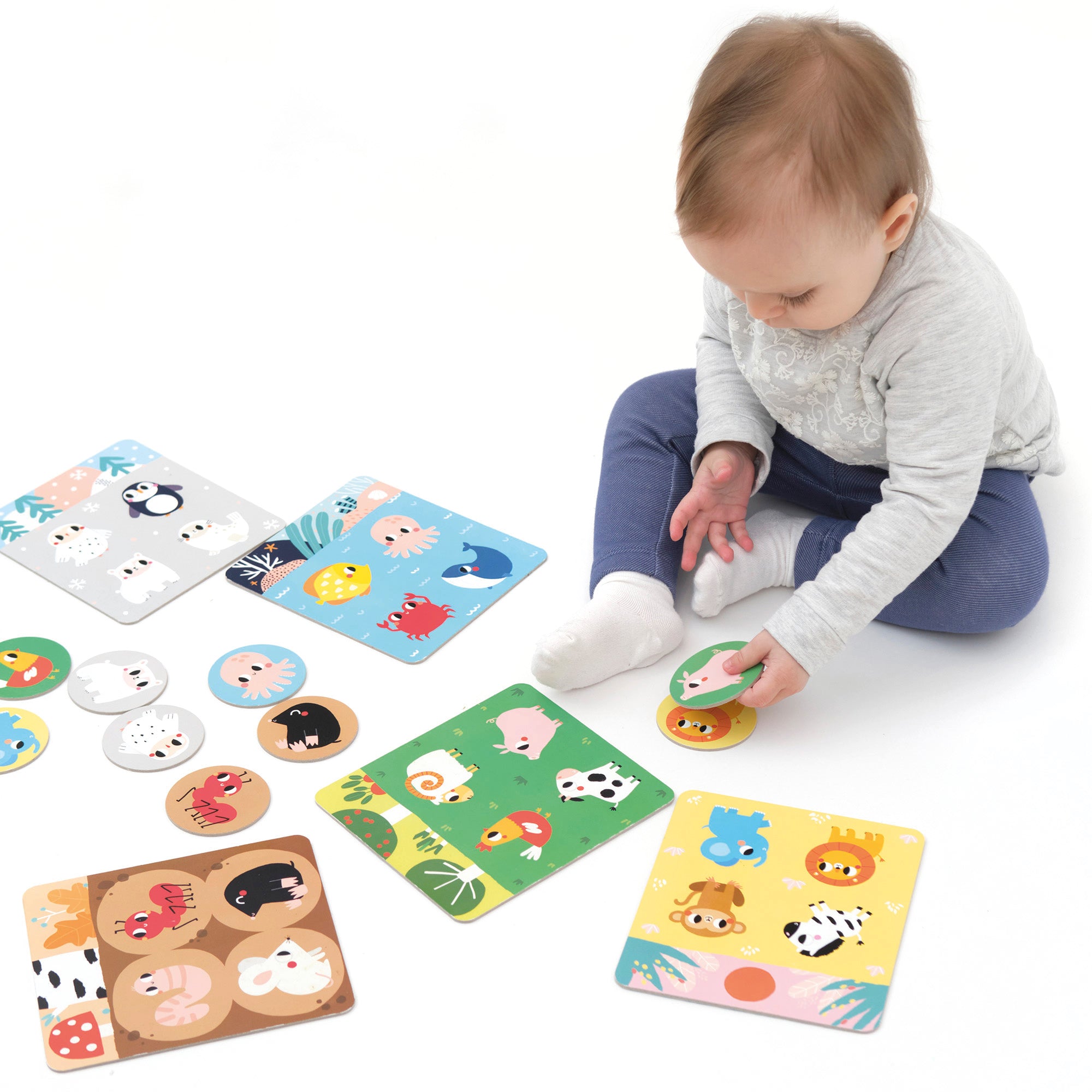 Banana Panda Let's Play Habitat Bingo - Animal Homes Game for Kids to Boost Memory Skills | Fun Educational Toy for Family Game Night & Classroom Learning