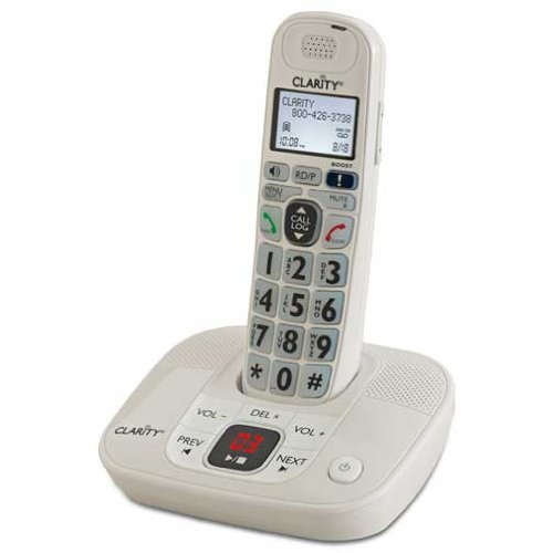 Clarity D714 Amplified Phone with Loud Volume & Clear Sound - Hearing Aid Compatible Corded Telephone for Seniors - 1 Year Warranty - Perfect for Home, Office, or Elderly Care Facilities