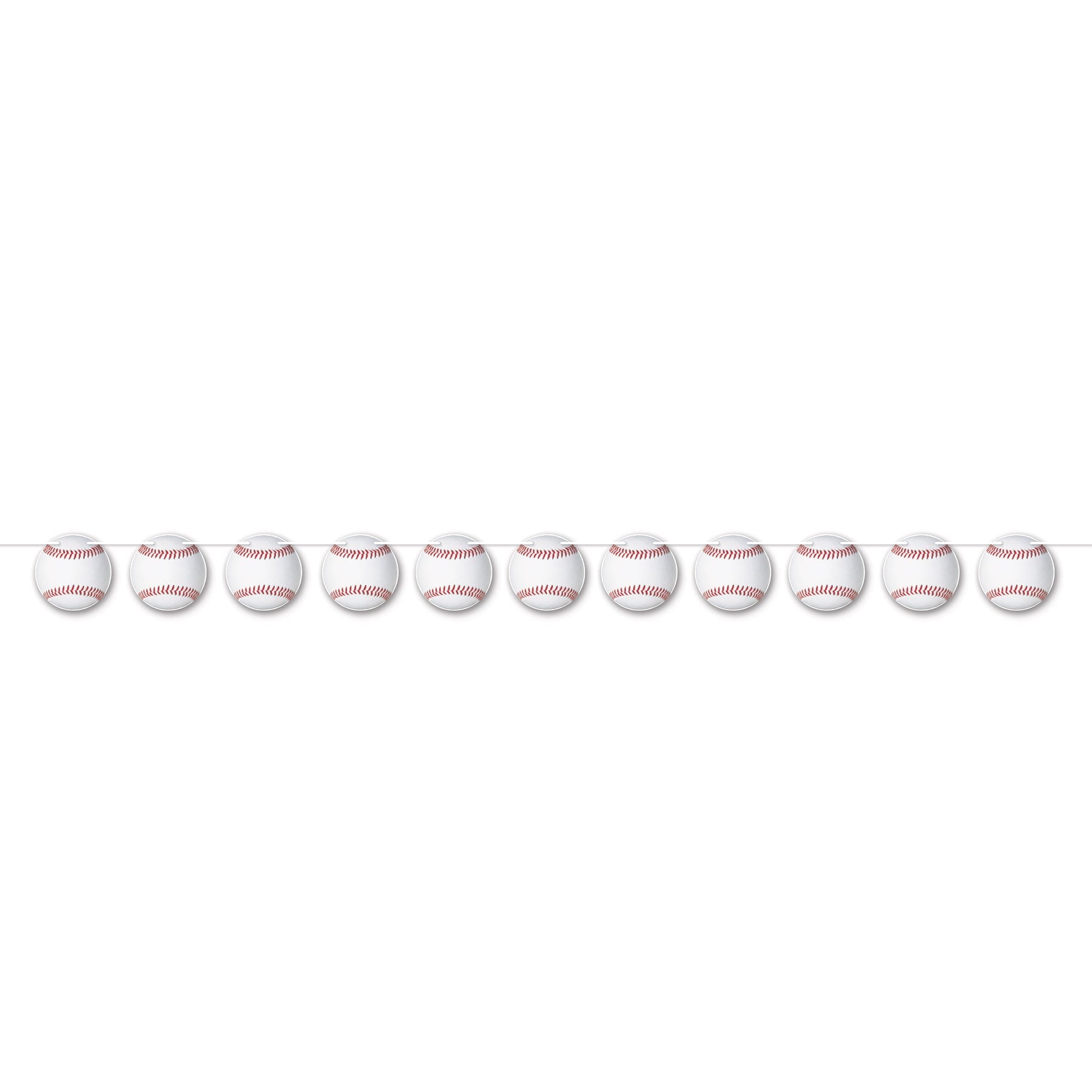 12 Pack Beistle Baseball Streamers - Colorful Party Decorations for Baseball Games, Birthday Parties & Sports Events