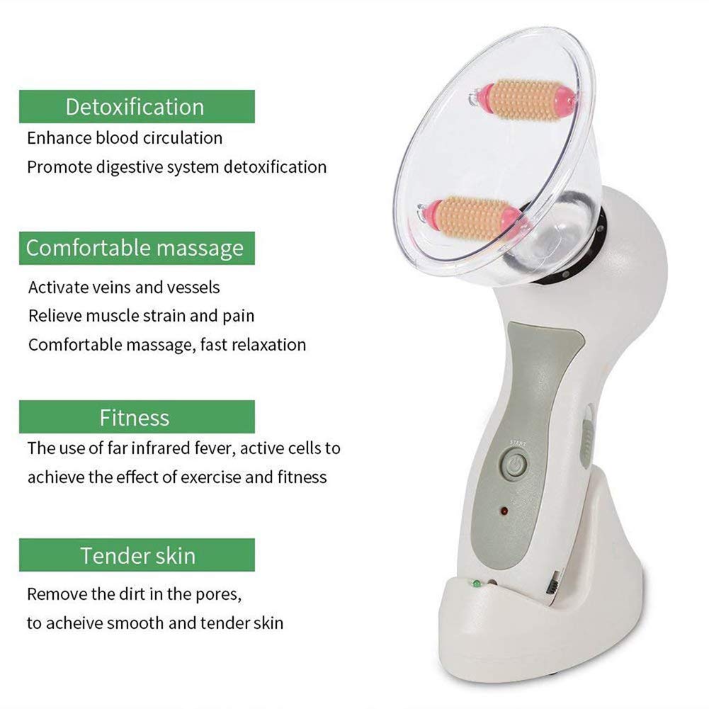 LonME Electric Vacuum Cupping Therapy Device - Anti-Cellulite Massager & Body Sculpting Roller for Lymphatic Drainage & Muscle Recovery | Home Spa & Post-Workout Recovery Solution